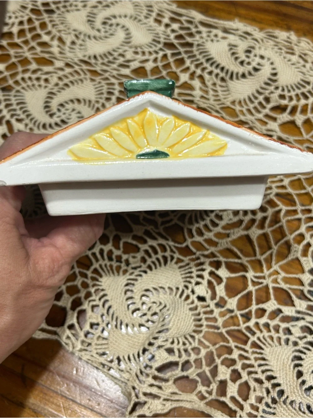 Vintage Hand-Painted Miniature General Store Cookie Jar